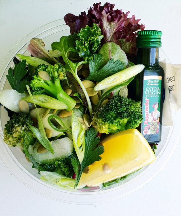 6. Naked green salad